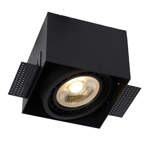 Lucide TRIMLESS - Inbouwspot - 1xGU10 (ES111) - Zwart - detail 1